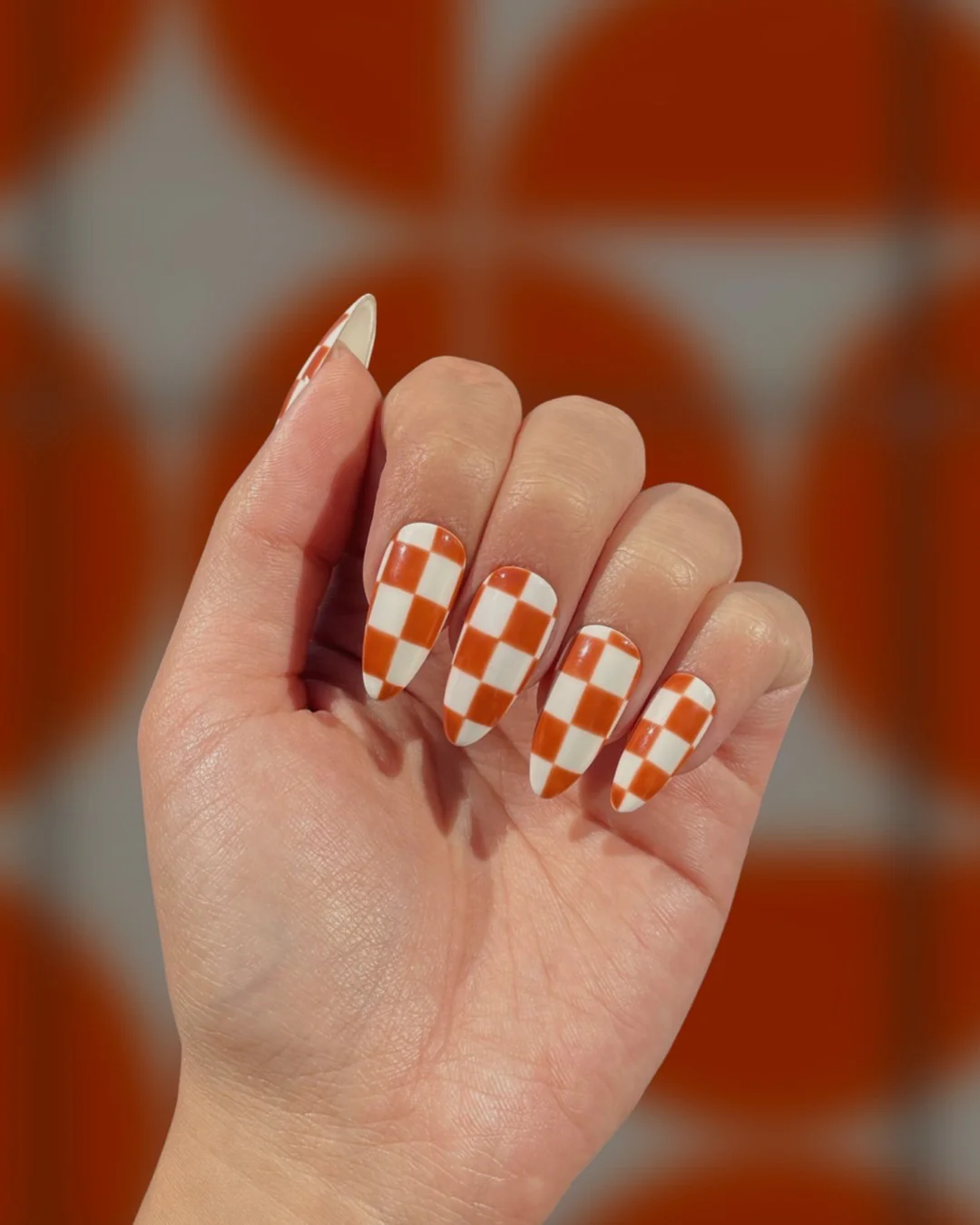 Burnt Sienna Checkers - Image 2