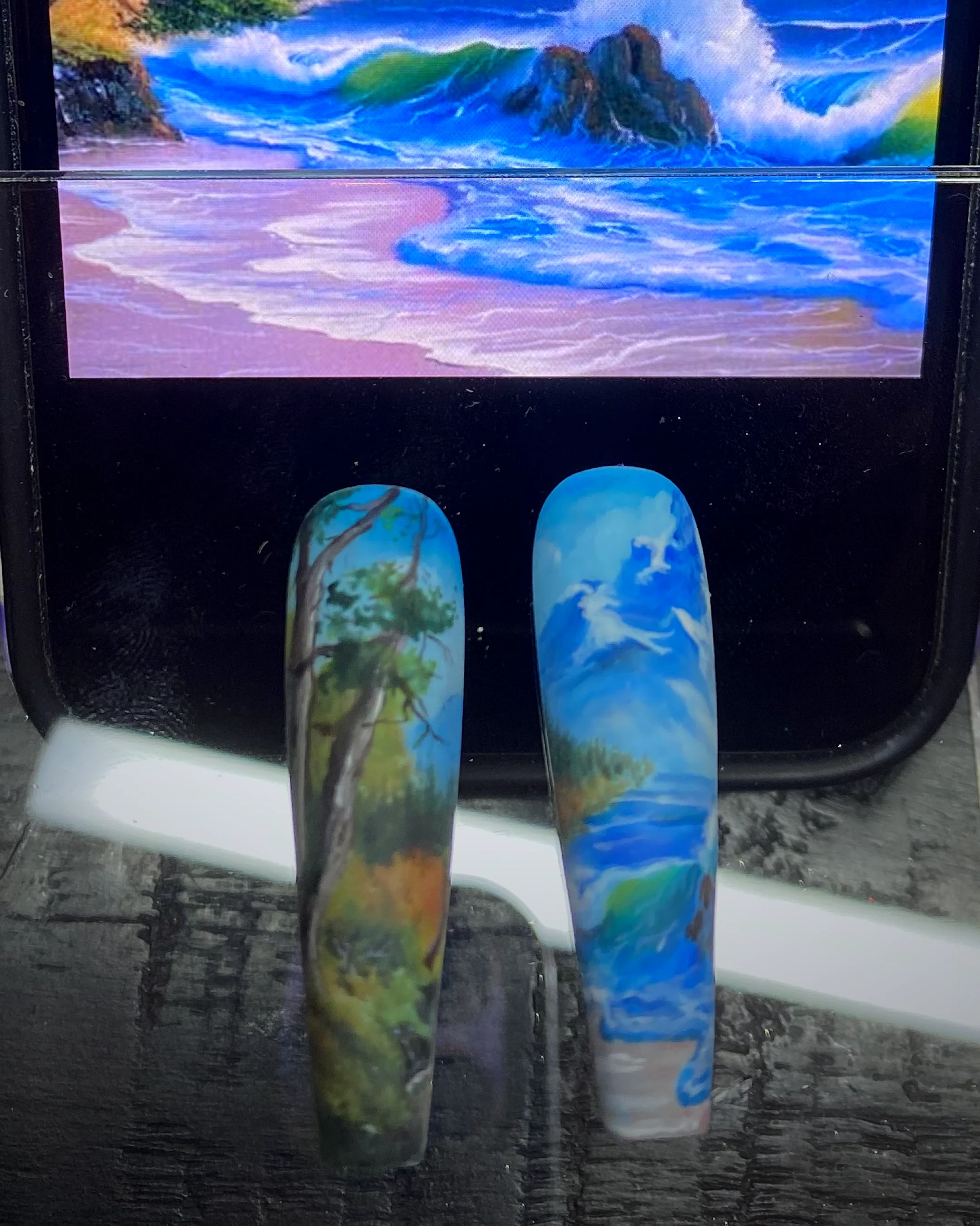 Custom Bob Ross Press-Ons - Image 5