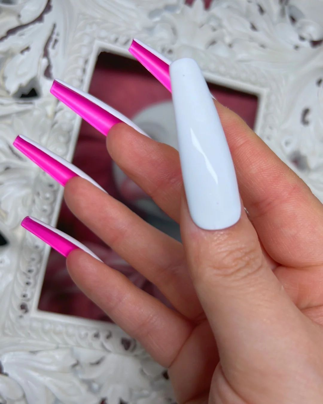 Polar White: Pink Bottoms